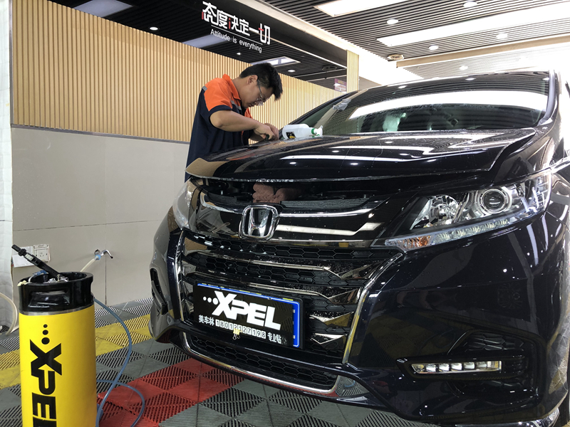 今日施工推荐——新奥德赛装贴车衣保护膜