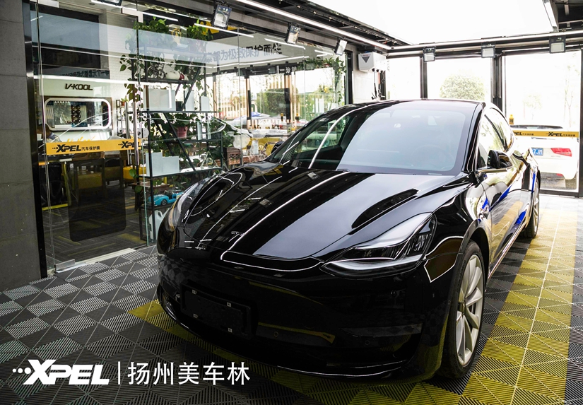 特斯拉Model 3，Xpel隐形车衣施工 